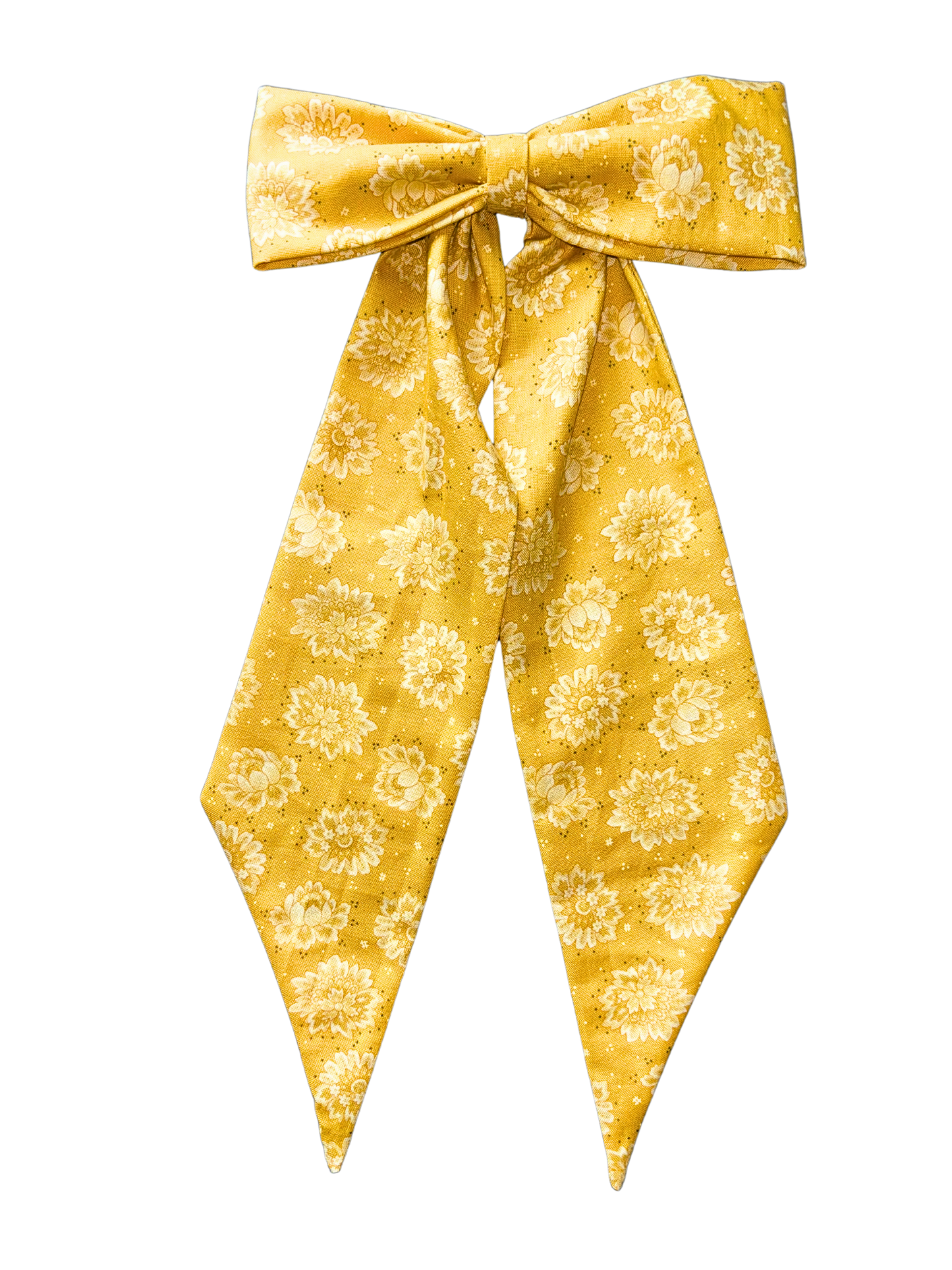Yellow Floral Hair Bow