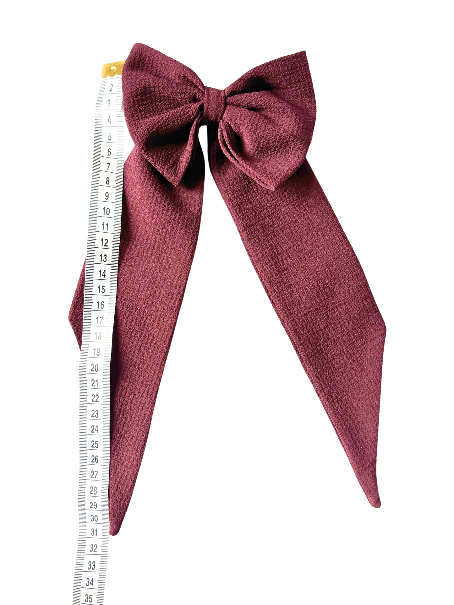 Excellent Maroon Hair Bow  - Simple and Stylish