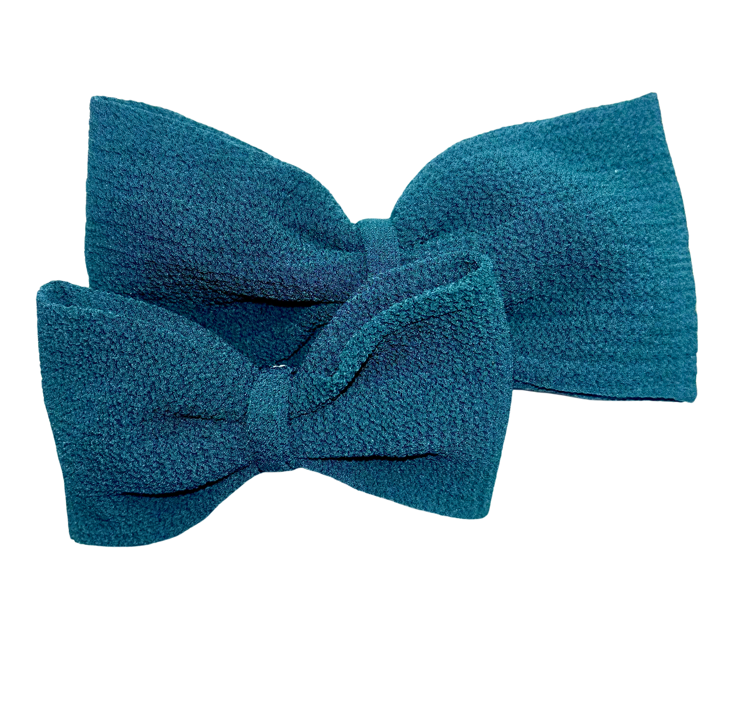 Cute Pair of Hair bows - Dark Green