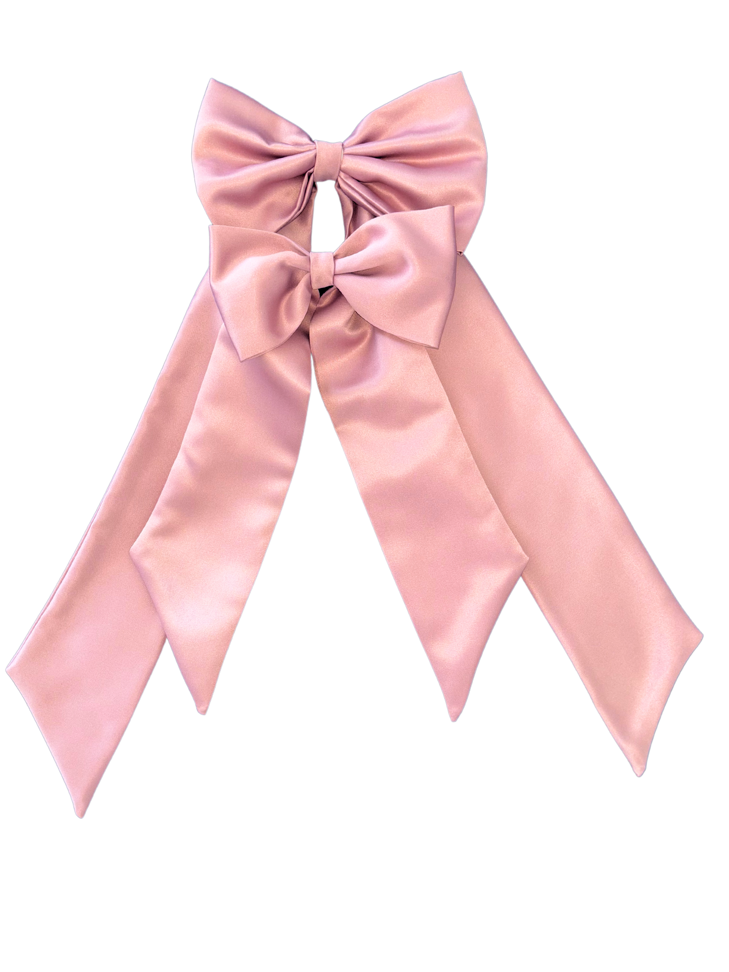 Baby Pink Bridal Hair Bow - Premium Satin Material