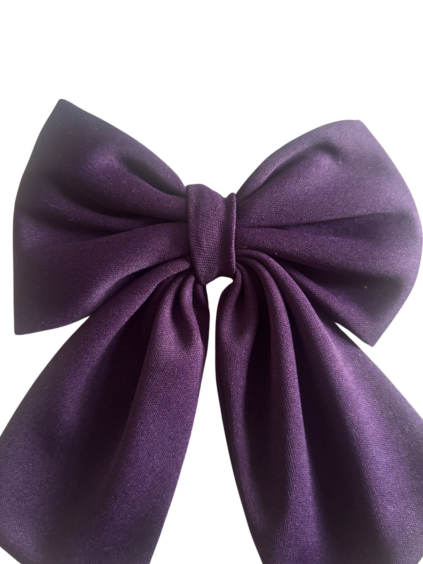 Classic Deep Purple Hair Bow