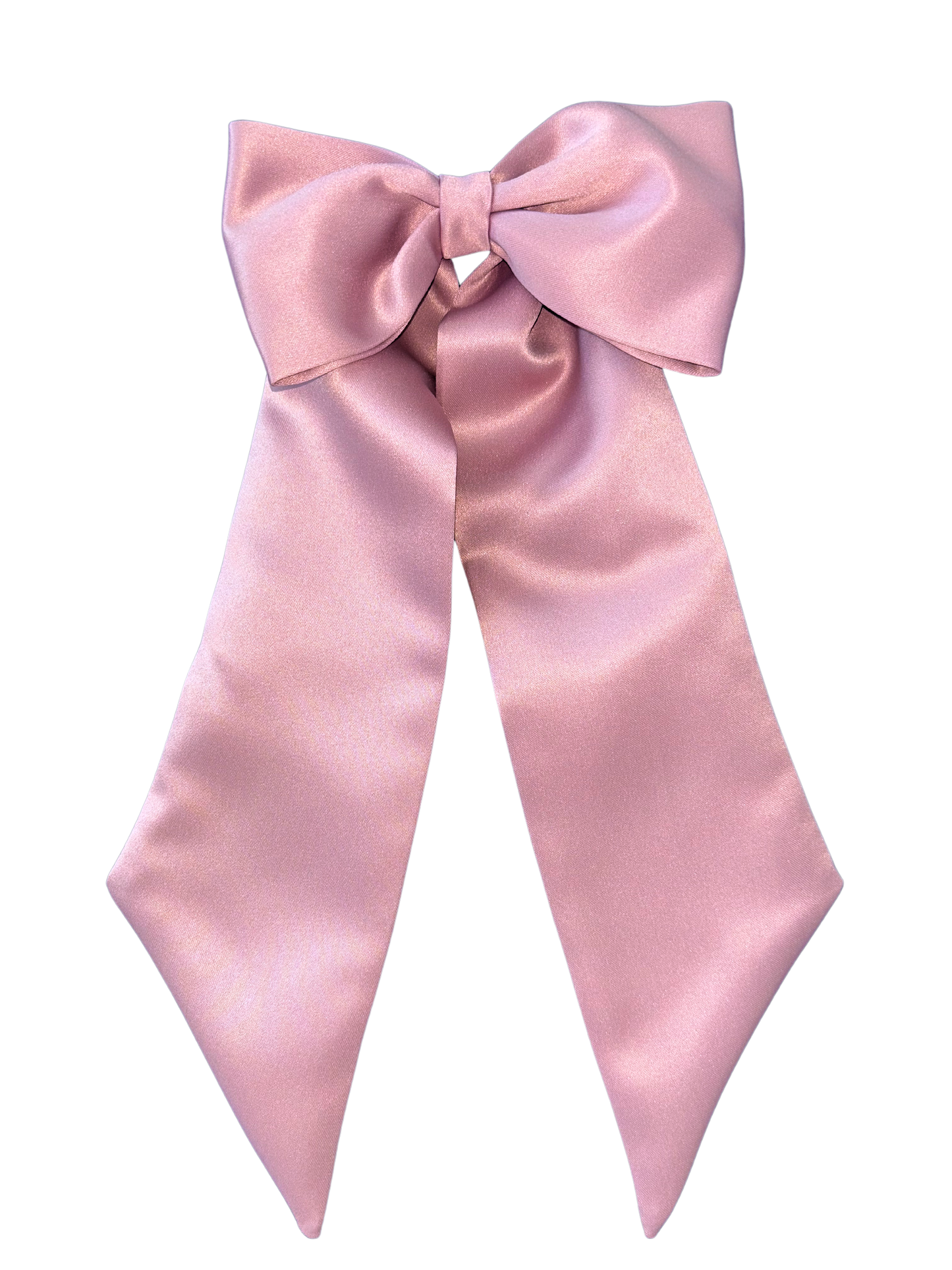 Baby Pink Bridal Hair Bow - Premium Satin Material