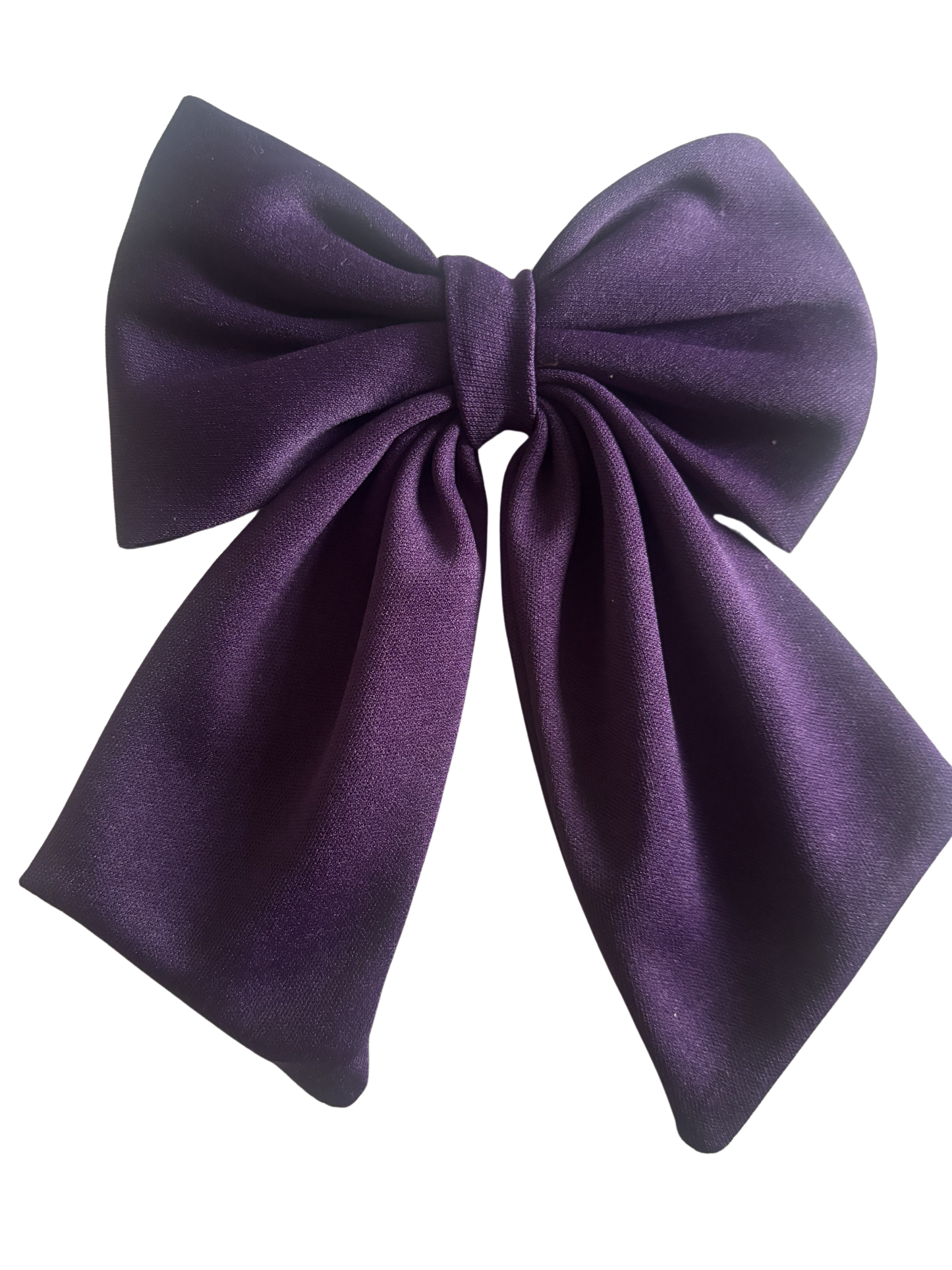 Classic Deep Purple Hair Bow