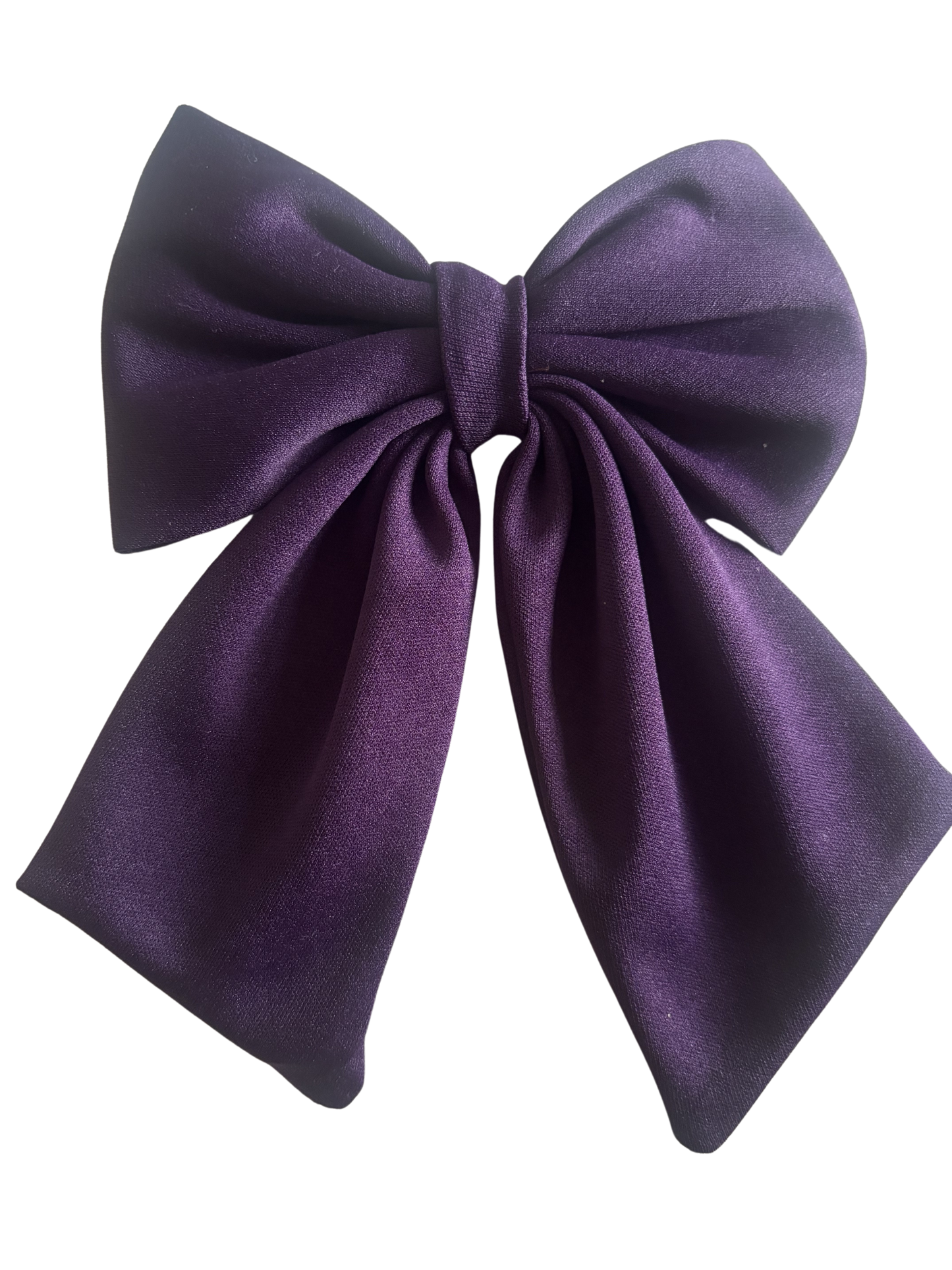 Classic Deep Purple Hair Bow