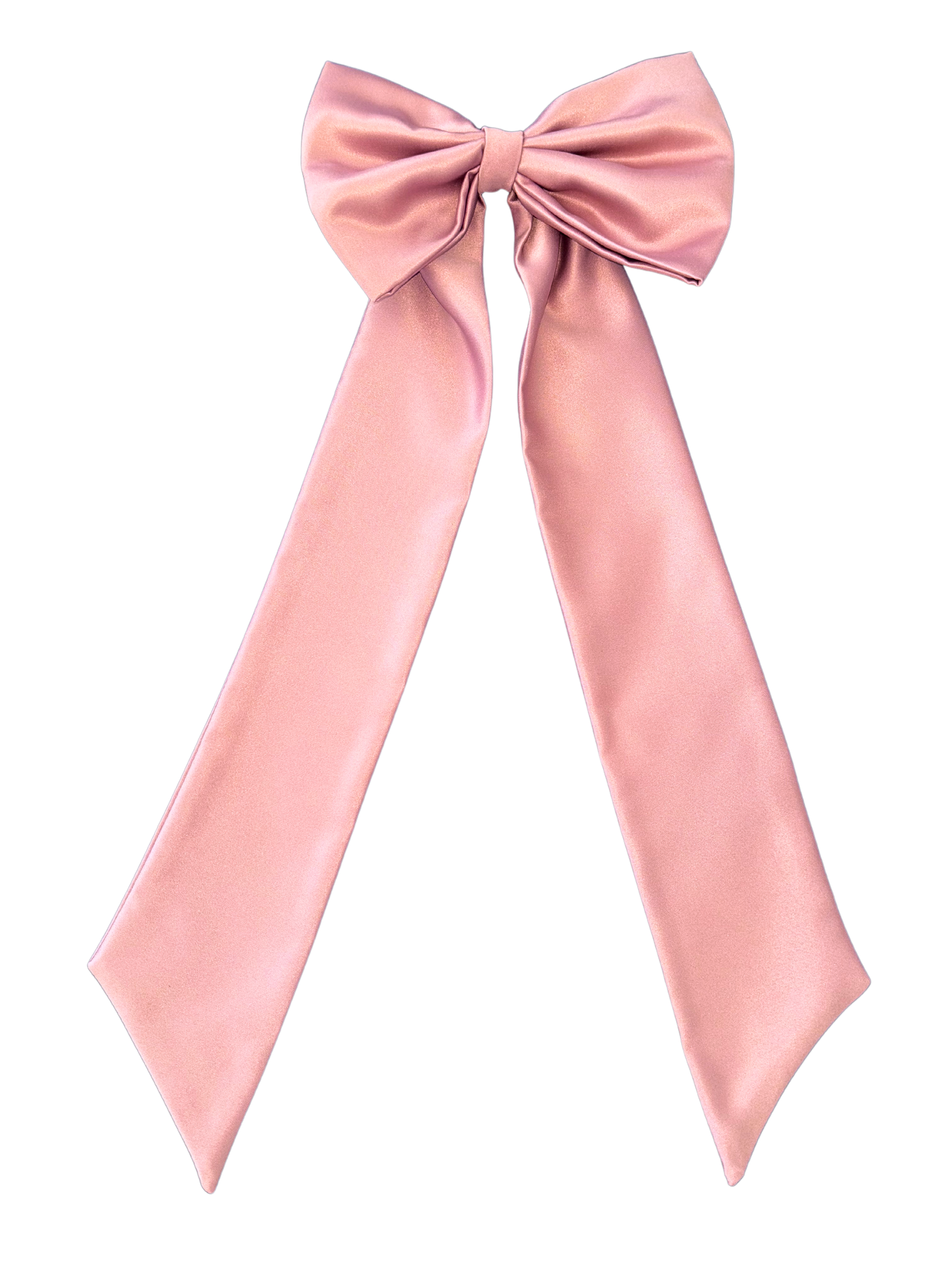 Baby Pink Bridal Hair Bow - Premium Satin Material