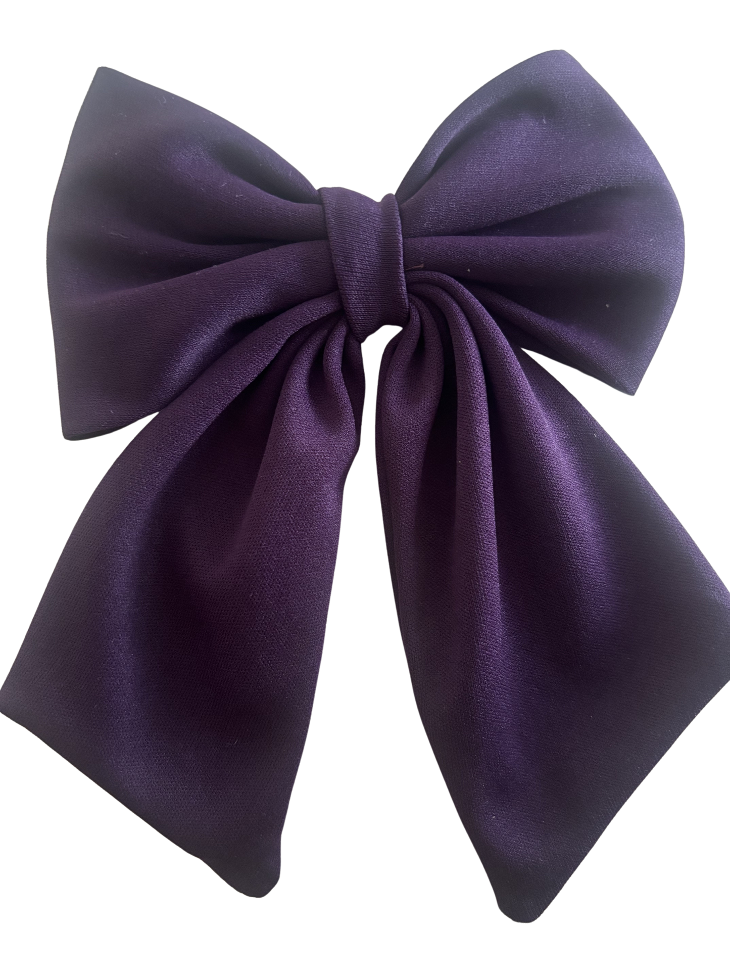 Classic Deep Purple Hair Bow