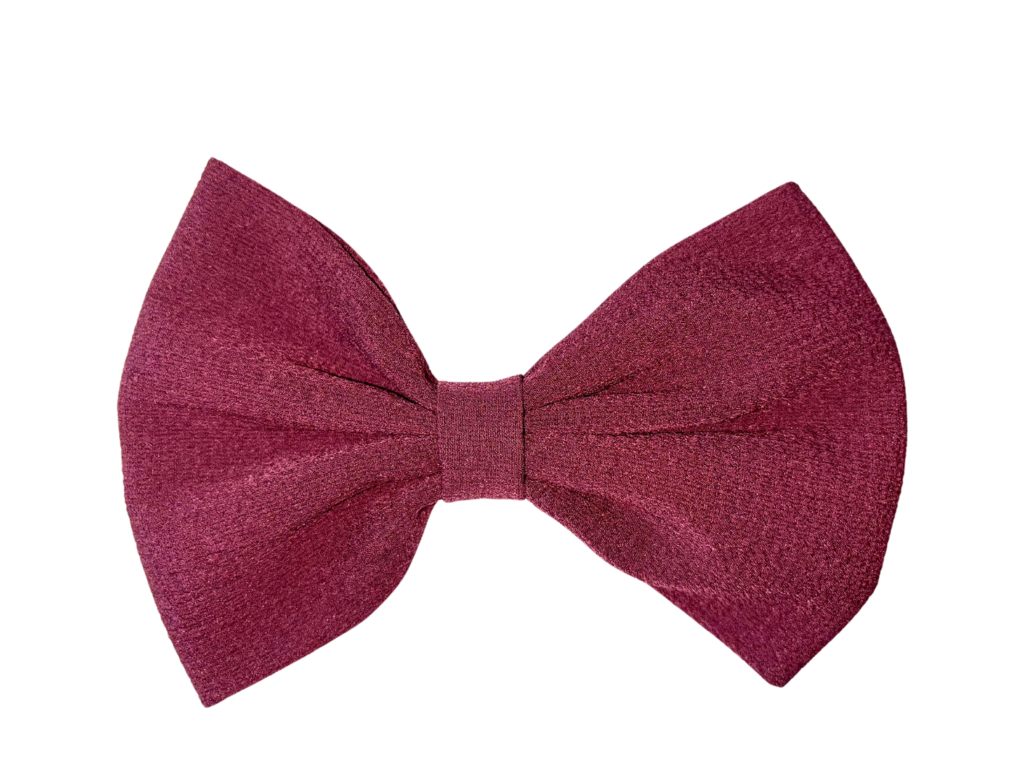 Classic Maroon Hair Bow - Floral and Plain Variations